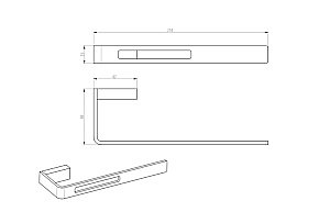 Полотенцедержатель Boheme Q 10945-BR бронза купить в интернет-магазине сантехники Sanbest