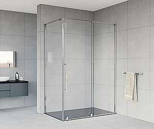 Душевой уголок Vincea ARNO VSR-1A8014CL 140x80 стекло прозрачное/профиль хром купить в интернет-магазине Sanbest