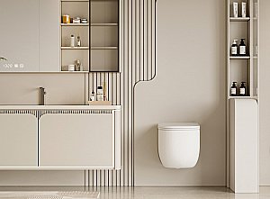 Унитаз подвесной Abber Bequem AC1104TMW белый матовый, безободковый, с крышкой микролифт, слив торнадо купить в интернет-магазине Sanbest