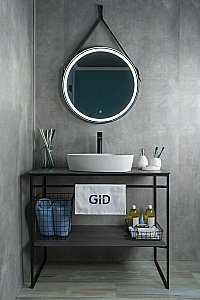 Раковина накладная Gid Creativo 50 N9386 51139 белая купить в интернет-магазине Sanbest