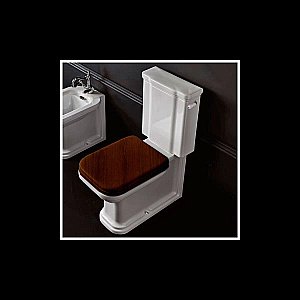 Унитаз напольный Kerasan Waldorf 4117 с бачком 4179 Белый/ручка хром купить в интернет-магазине Sanbest