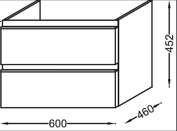 Тумба с раковиной Jacob Delafon 60 для ванной в интернет-магазине Sanbest