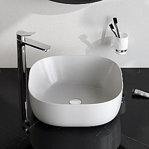 Раковина накладная AM.PM Func 43 M8FWCC30430WG белая купить в интернет-магазине Sanbest