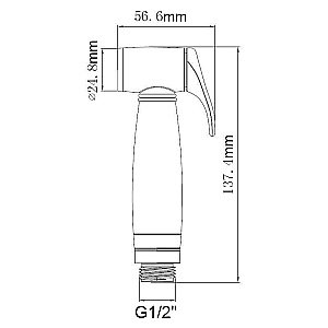 Гигиенический душ Aquanet КН21670СР купить в интернет-магазине сантехники Sanbest
