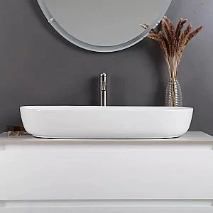 Раковина накладная Belbagno 82 BB1349 белая купить в интернет-магазине Sanbest