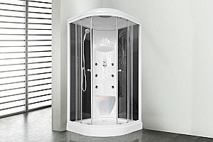 Душевая кабина Royal Bath RB100HK7-BT 100x100 профиль белый/стекло прозрачное купить в интернет-магазине Sanbest