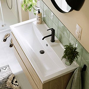 Тумба с раковиной Aqwella Astrid 100 AST0110 дуб давос для ванной в интернет-магазине Sanbest