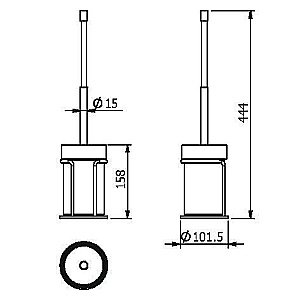 Ершик для туалета Langberger Accessories 10927A купить в интернет-магазине сантехники Sanbest