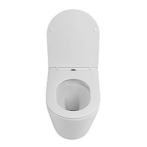 Унитаз Art&Max TITO AM2380CHRV/SC белый, с крышкой микролифт, безободковый купить в интернет-магазине Sanbest