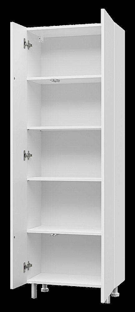 Пенал напольный Misty Лира 60 П-Лир0501-01Л белый для ванной в интернет-магазине сантехники Sanbest