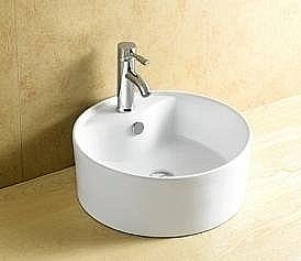 Раковина накладная Ceramalux N 46 9008В белая купить в интернет-магазине Sanbest