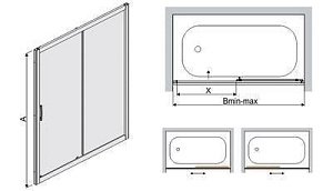 Шторка для ванны RGW Screens SC-42 150 купить в интернет-магазине Sanbest