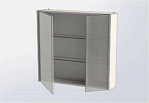 Зеркальный шкаф Aquanet Остин 85 тдуб кантербери купить в интернет-магазине сантехники Sanbest