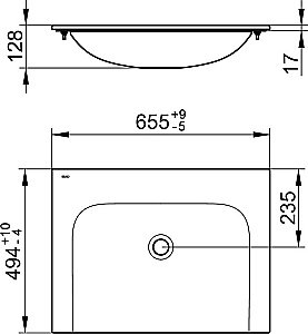 Раковина Keuco Plan 65,5 32950316500 белая купить в интернет-магазине Sanbest