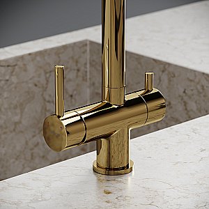 Смеситель для кухни Sancos Foster SC4014ZG полированное золото купить в интернет-магазине сантехники Sanbest