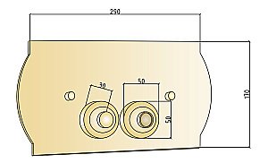 Кнопка смыва Boheme Gold 652 купить в интернет-магазине сантехники Sanbest
