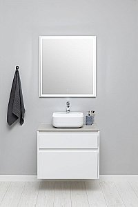 Тумба с раковиной Aquanet Nova Lite 242272 75 белый для ванной в интернет-магазине Sanbest