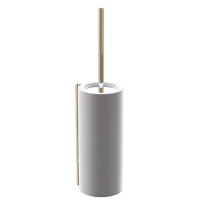 Ершик напольный Bertocci Easy Белый/розовое золото купить в интернет-магазине сантехники Sanbest