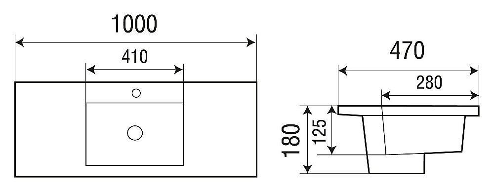 Раковина WeltWasser WW DEILBACH 7505- 100 белая купить в интернет-магазине Sanbest