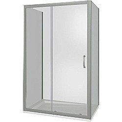 Душевой уголок Good Door Infinity WTW+SP+SP 110х100 стекло матовое/профиль хром купить в интернет-магазине Sanbest