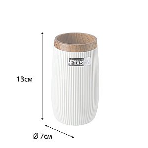 Стакан Fixsen White Boom FX-412-3 белый купить в интернет-магазине сантехники Sanbest