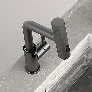 Смеситель для раковины Black&white Sky Day SD3028GM оружейная сталь матовая купить в интернет-магазине сантехники Sanbest