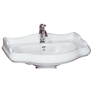 Раковина на пьедестале Migliore Bella 73 ML.BLL-25.073.BI/ML.BLL-25.107.BI белая купить в интернет-магазине Sanbest