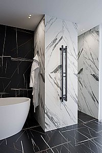 Полотенцесушитель электрический Veconi Еро E12010B-A  черный купить в интернет-магазине сантехники Sanbest