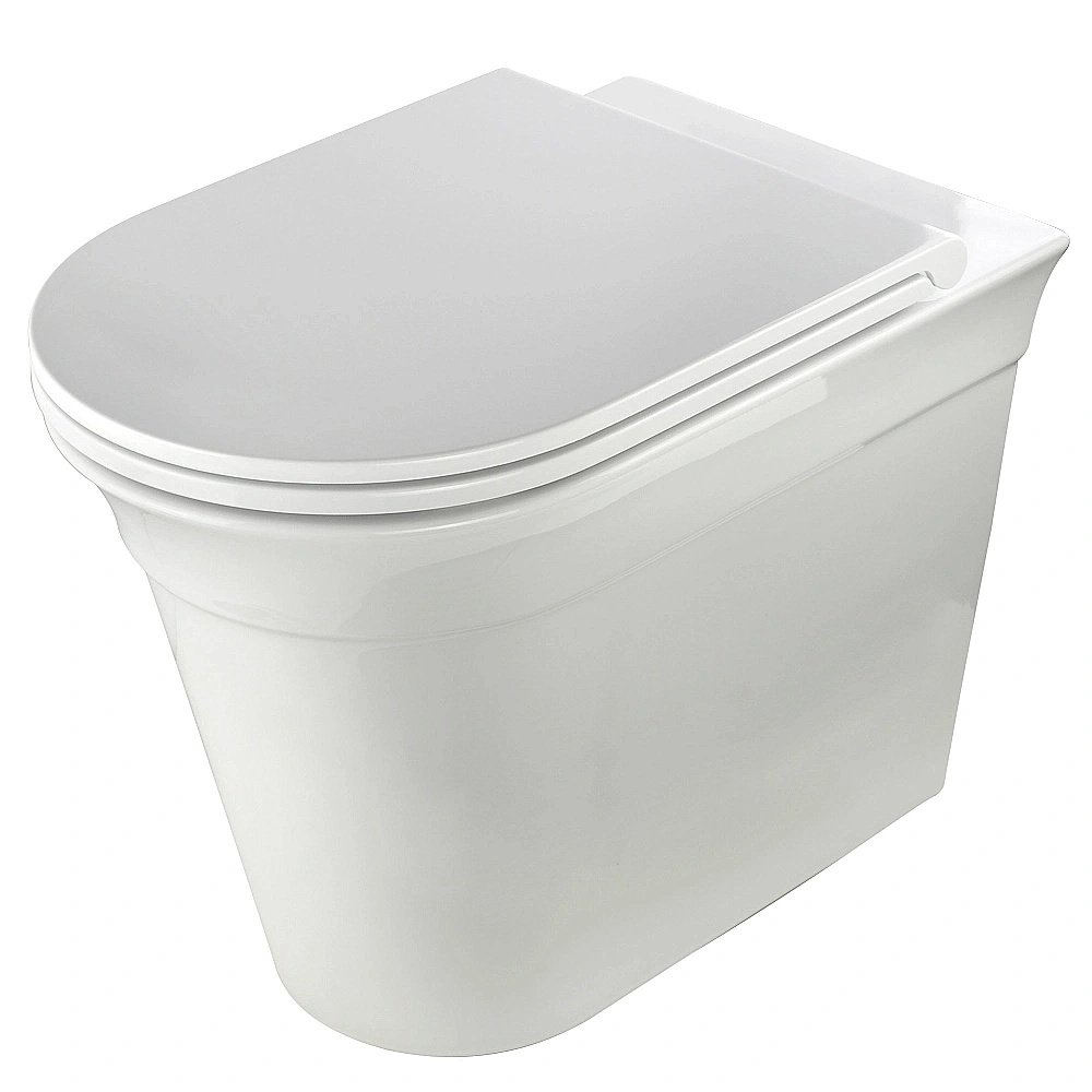 Унитаз приставной Migliore MONACO 32065, белая керамика, безободковый купить в интернет-магазине Sanbest