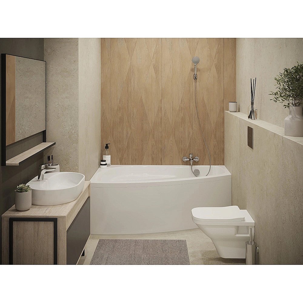 Ванна акриловая Santek Майорка 160x95 белая купить в интернет-магазине Sanbest