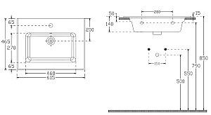 Раковина ISVEA SistemaT 61 10SL50061SV белая купить в интернет-магазине Sanbest
