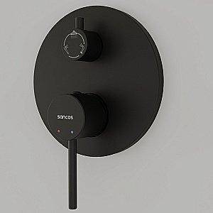 Душевая система Sancos Select SC3004MB черная матовая купить в интернет-магазине сантехники Sanbest