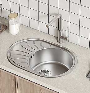 Кухонная мойка Iddis Suno SUN65SDi77 65 сатин купить в интернет-магазине сантехники Sanbest