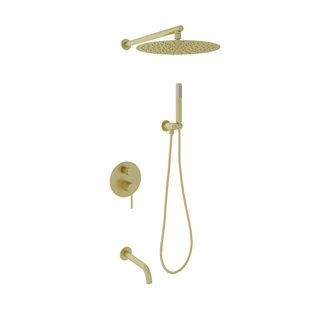 Душевая система Oliveeka Y OL-88939017-BG золото матовое купить в интернет-магазине сантехники Sanbest