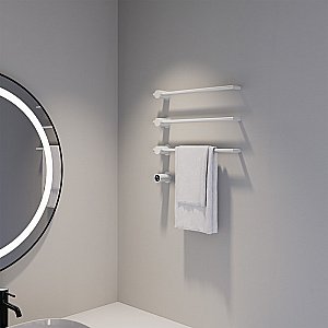 Полотенцесушитель электрический ABBER Charme AH4003MW белый матовый купить в интернет-магазине сантехники Sanbest