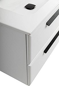 Тумба с раковиной Cezares ECO-CER-N 80 ECO-CER-N-800-2C-SO-BO белая матовая для ванной в интернет-магазине Sanbest