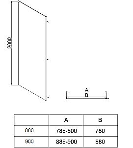 Душевой уголок Vincea Soft 2 100х80 VSR-3SO28010CLB стекло прозрачное/профиль черный купить в интернет-магазине Sanbest