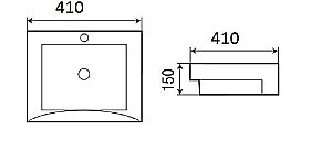 Раковина WeltWasser WW DEILBACH 4010 41 белая купить в интернет-магазине Sanbest