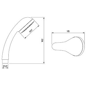 Смеситель для душа Milardo Sterm STESB00M03 хром купить в интернет-магазине сантехники Sanbest