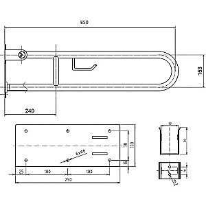 Поручень Bemeta Help 301406324 белый купить в интернет-магазине сантехники Sanbest