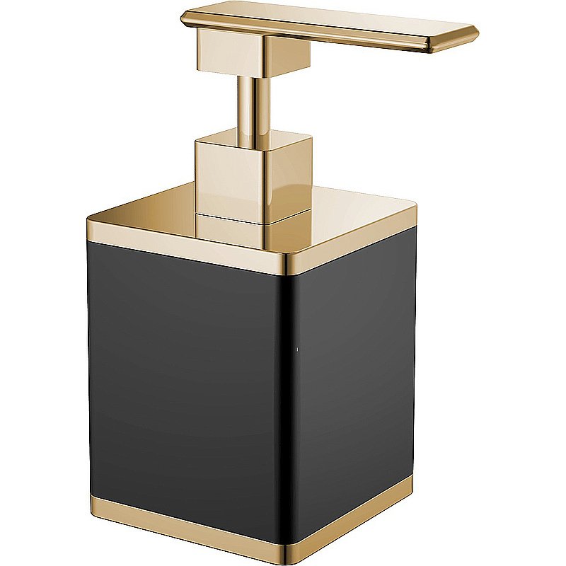 Диспенсер Boheme 10969-B-G черный/золото купить в интернет-магазине сантехники Sanbest