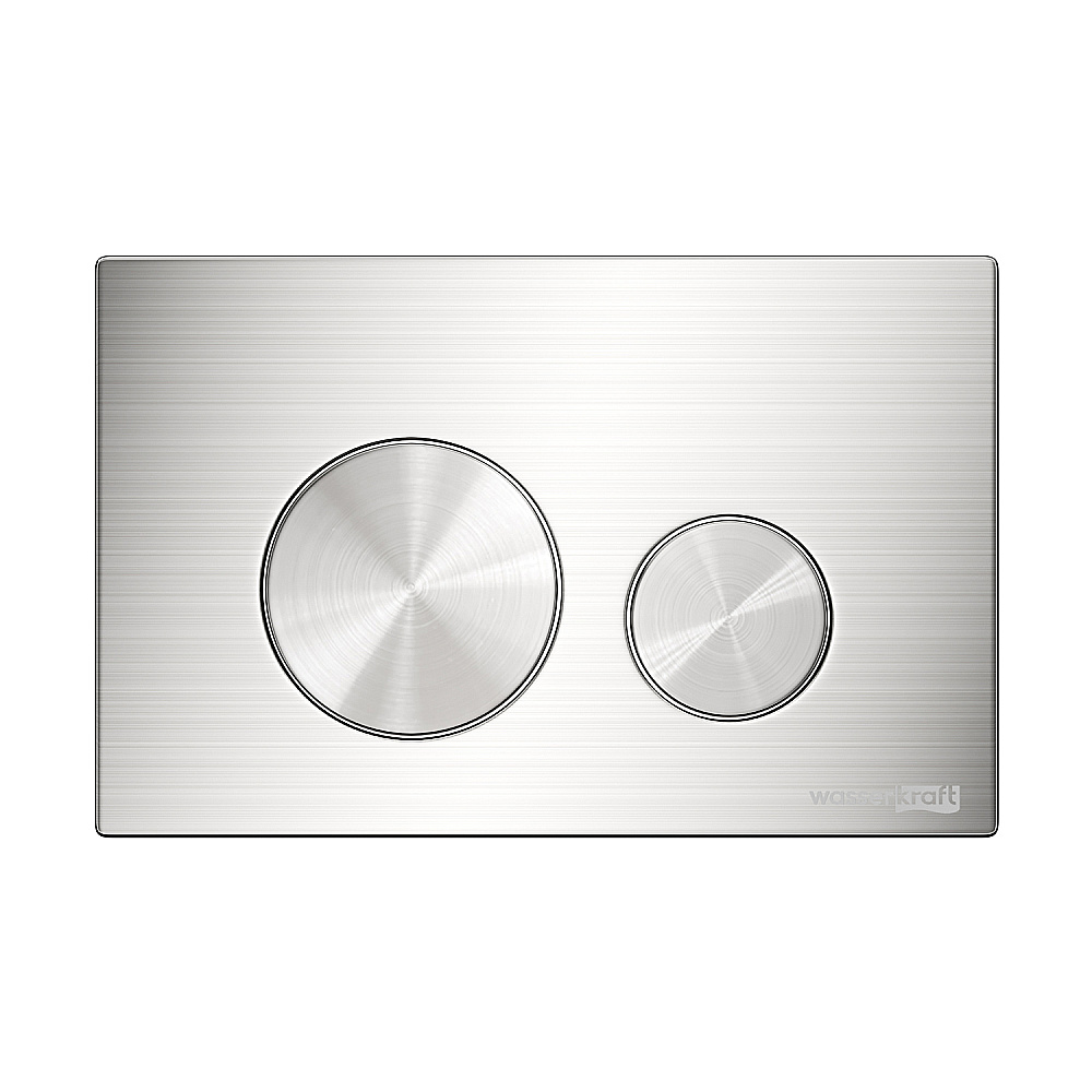 Кнопка для инсталяции WasserKraft BN02 брашированный никель купить в интернет-магазине сантехники Sanbest