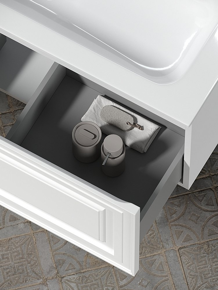 Тумба с раковиной Sancos Very VR100RW + CN7015 100 для ванной в интернет-магазине Sanbest