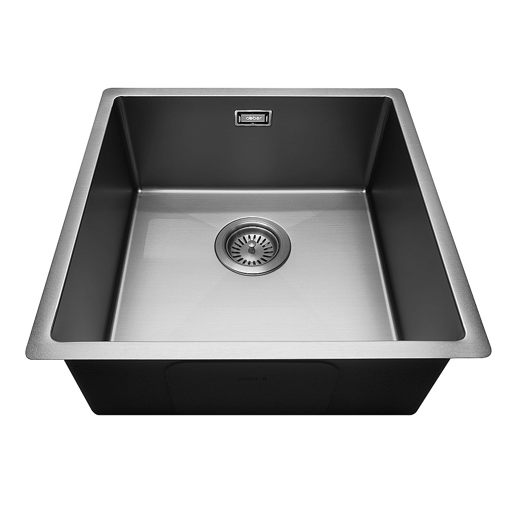 Кухонная мойка ABBER Wasser Kreis 44 AF2195GM оружейная сталь купить в интернет-магазине сантехники Sanbest