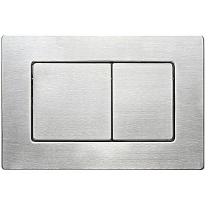 Кнопка для инсталляции Veconi Flush FLV9-S брашированная сталь купить в интернет-магазине сантехники Sanbest