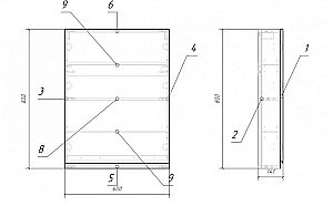 Шкафчик CERSANIT MODUO SB-SW-MOD60/Wh для ванной в интернет-магазине сантехники Sanbest
