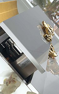 Тумба с раковиной Armadi Art Neoart 80 под моноблок стекло белая для ванной в интернет-магазине Sanbest