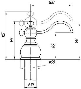 Диспенсер Migliore Complementi ML.COM-50.110.RA медь купить в интернет-магазине сантехники Sanbest