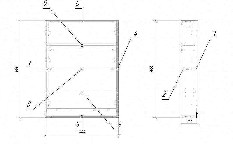 Шкафчик CERSANIT MODUO SB-SW-MOD60/Wh для ванной в интернет-магазине сантехники Sanbest
