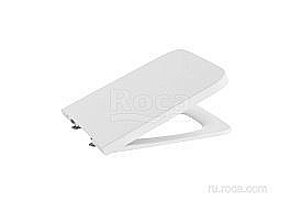 Сиденье для унитаза Soft Close Roca Inspira Square 80153262B белый матовый купить в интернет-магазине сантехники Sanbest